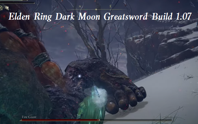 Elden Ring Dark Moon Greatsword Build 1.07