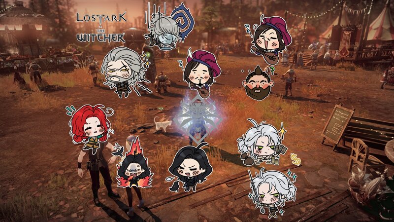 Lost Ark Witcher Crossover Event Rewards - The Witcher Selfie Stickers