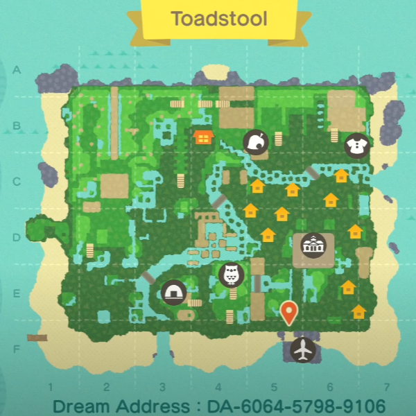 Topp 10 ACNH Island Layout Ideas - Toadstool