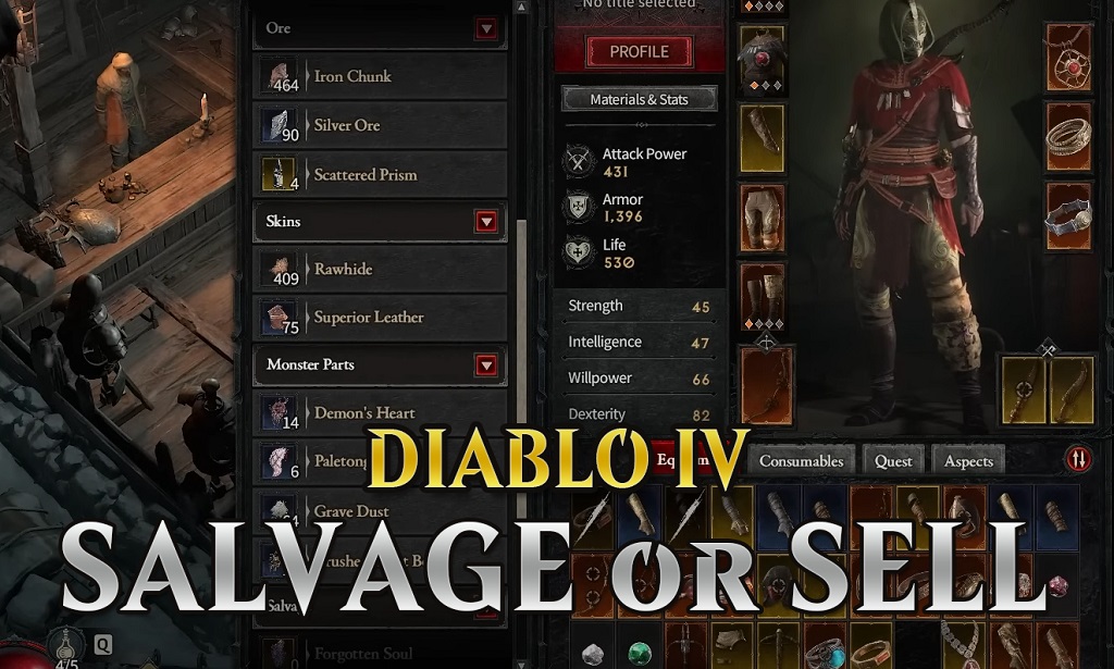 Diablo IV Selll or Salvage Your Gear Guide