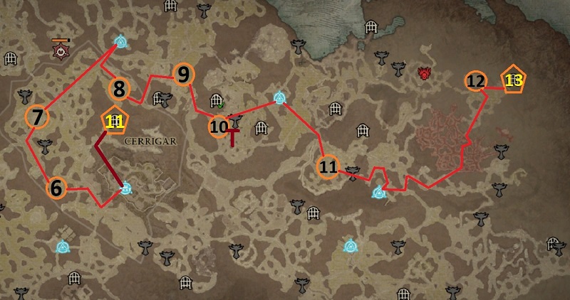 Diablo 4 Season 1 Leveling Guide - Level 9-15 Dungeon Farm Route