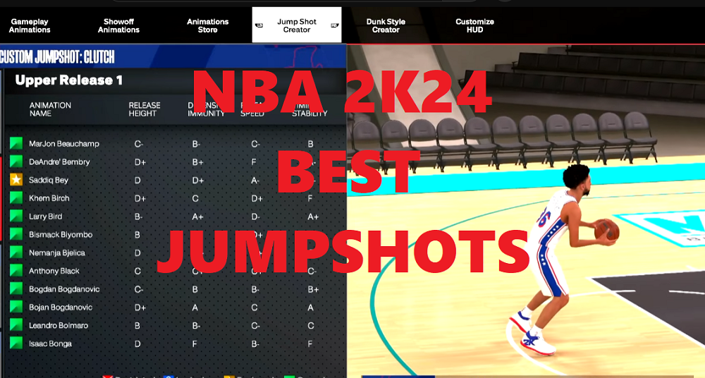 NBA 2K24 BEST JUMPSHOTS