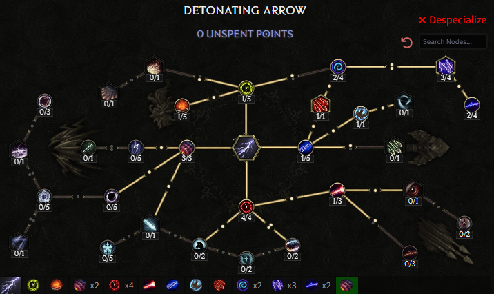 Last Epoch 1.0 Detonating Arrow Marksman skill 1