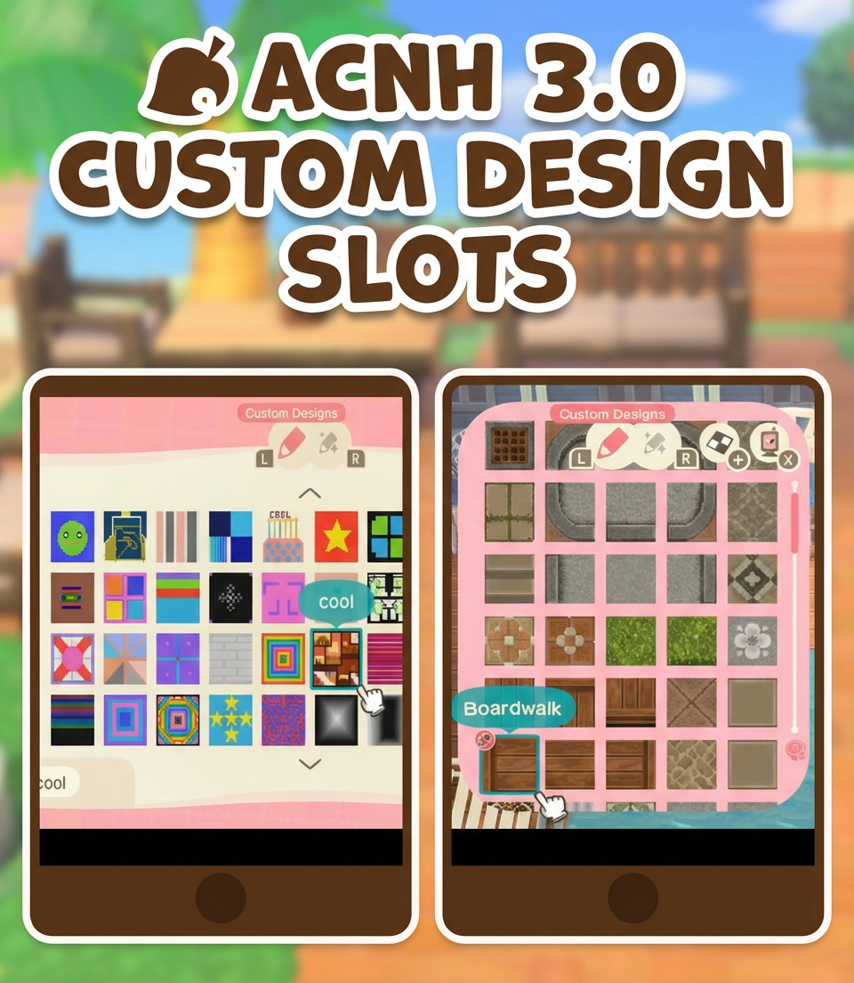 ACNH 3.0 Custom Design Slots
