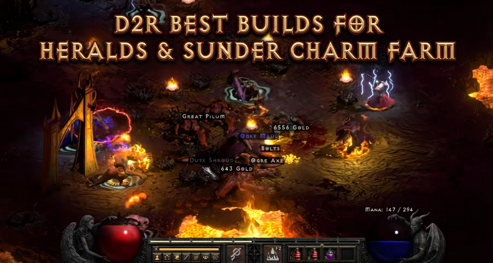 D2R Build Tier List for Heralds & Sunder Charms Farm