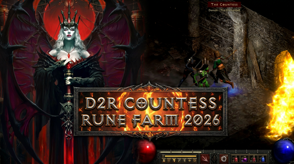 D2R Countess Rune Drop Table (Normal, Nightmare, Hell) & Farm Guide