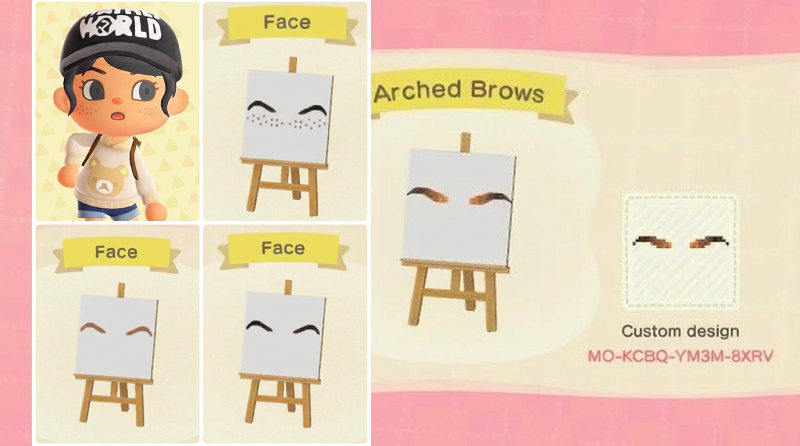 ACNH High Arched Brows