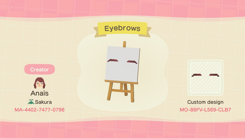 ACNH Natural Eyebrows