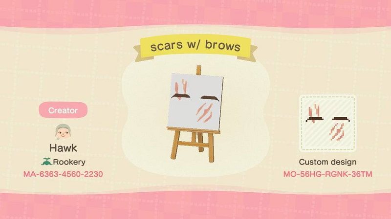 ACNH Serious Brows