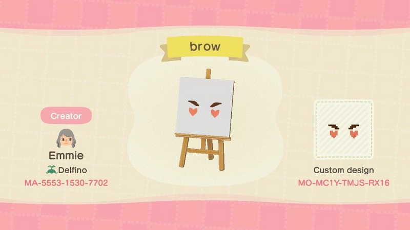 ACNH Eyebrow with Heart