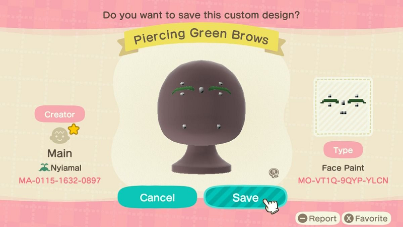 ACNH Piercing Eyebrows