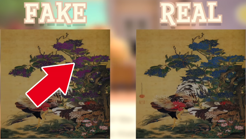 ACNH Detailed Painting Real vs Fake