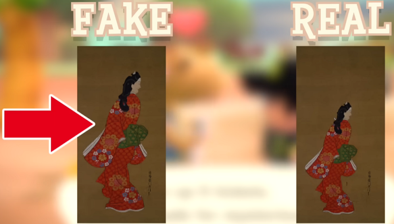 ACNH Graceful Painting Real vs Fake
