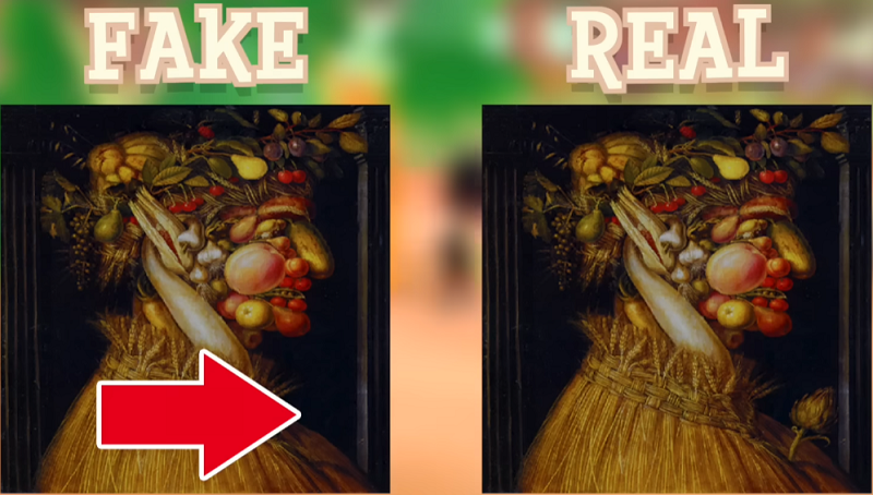 ACNH Jolly Painting Real vs Fake