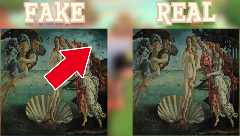 ACNH Moving Painting Real vs Fake