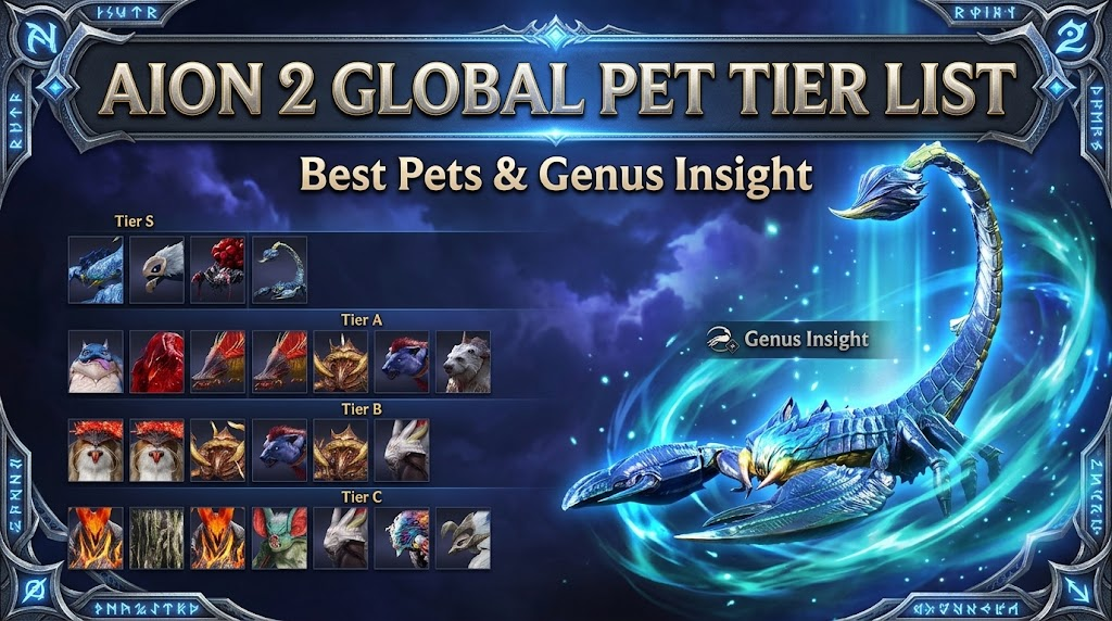 AION 2 Pet Tier List - Best Pets & Genus Insight Stats